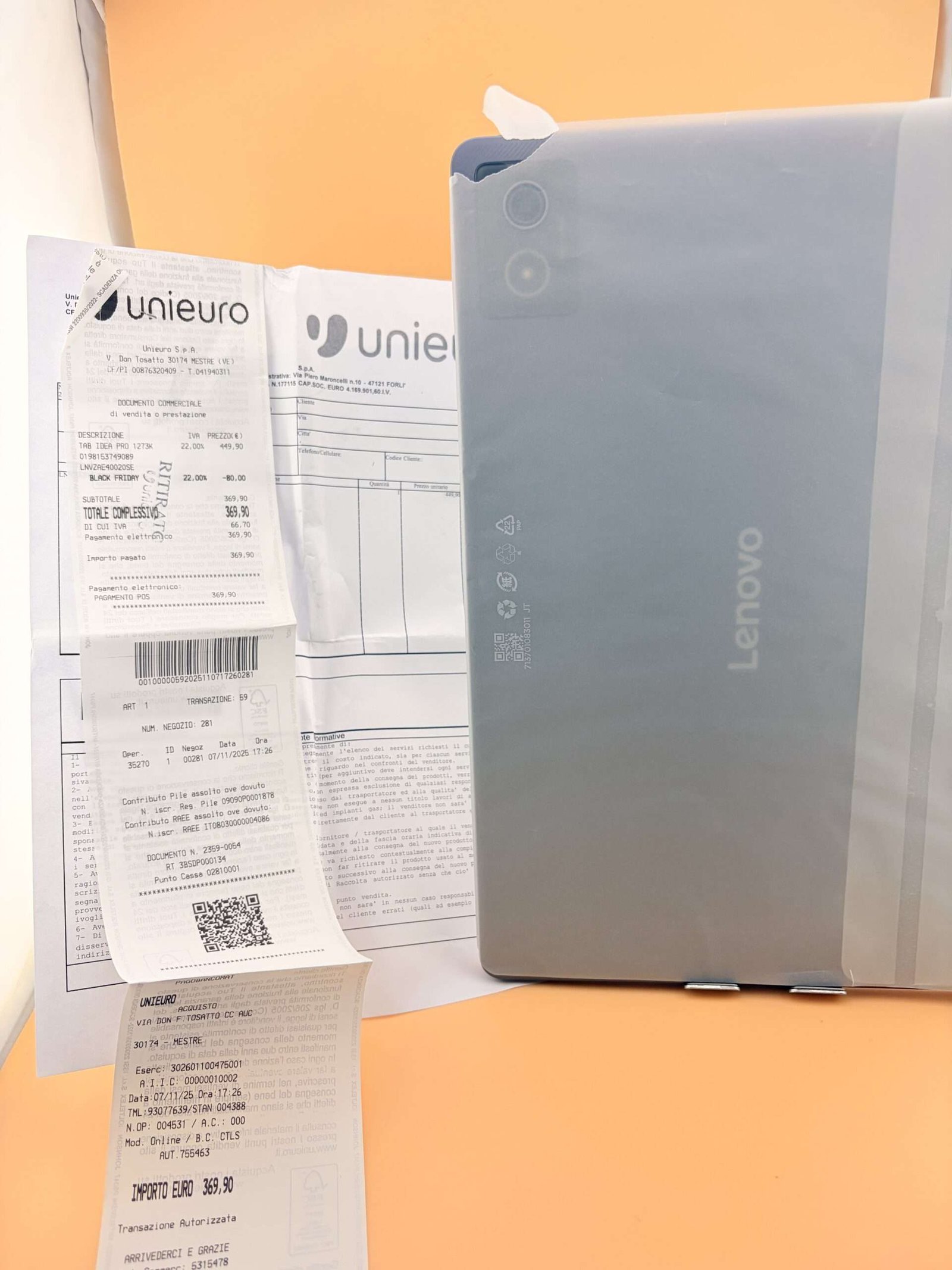 Lenovo Idea Tab Pro + Tab Pen Plus - 256GB Usato - immagine 2